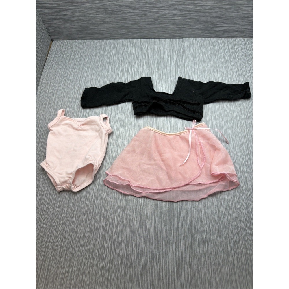 American Girl Isabelle Dance Clothes Lot Leotard Skirt Wrap Top 18" Doll 2014